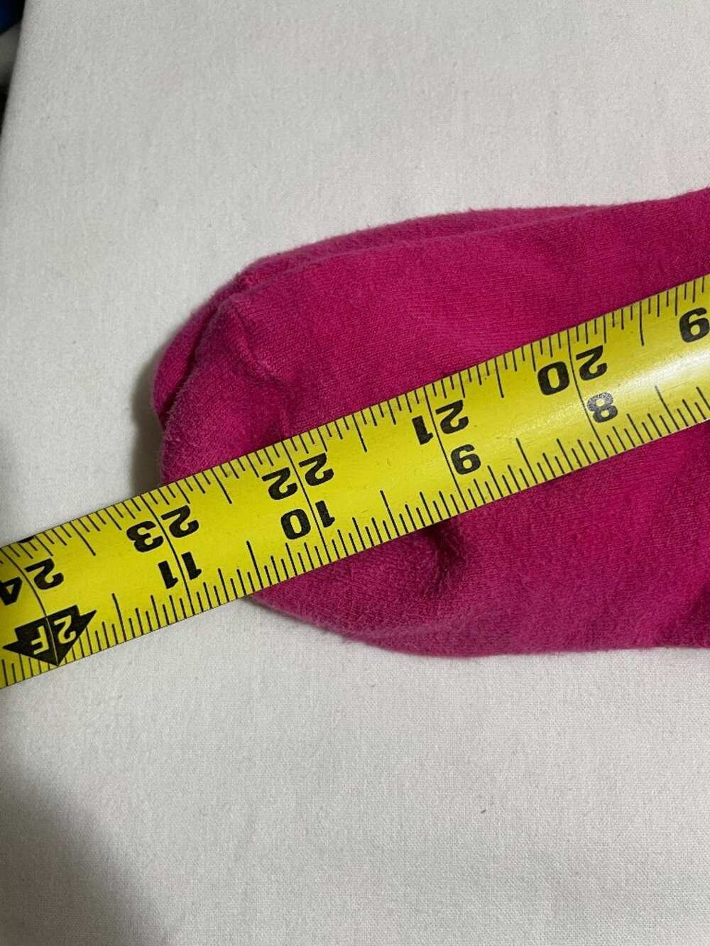 Hot Pink Knee High Socks Light Pink Triple Stripe Cuffs 1 Pair